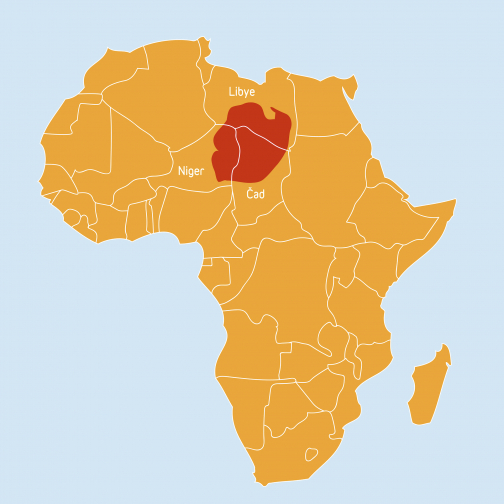 Mapa kmene Toubou - Čad | Planeta lidí