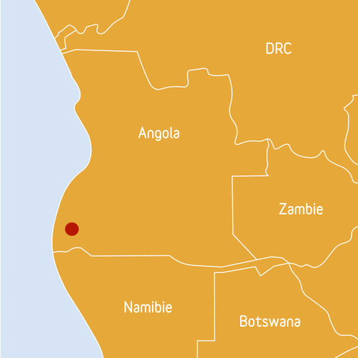 Mapa kmene Cuepe, jihozápadní Angola | Planeta lidí